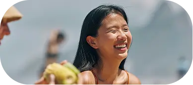 Smiling person outdoors, symbolizing hope and recovery at Willow Behavioral Health's depression care in Madison, WI.