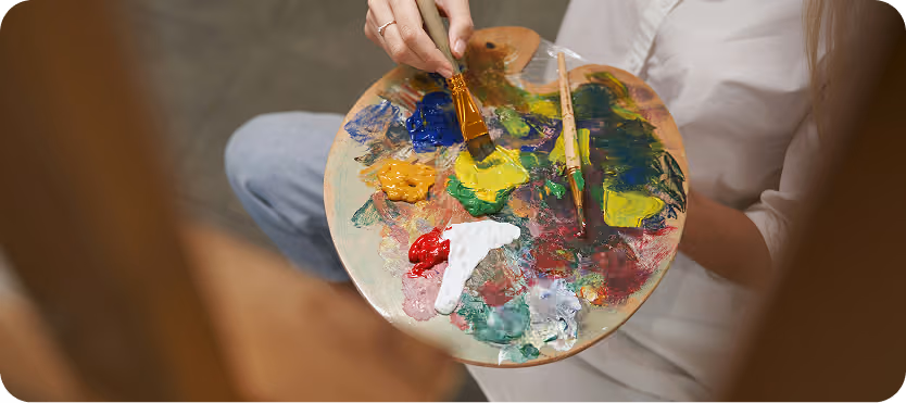 Art therapy in holistic mental health treatment with a focus on healing at Willow in Madison, Wisconsin.