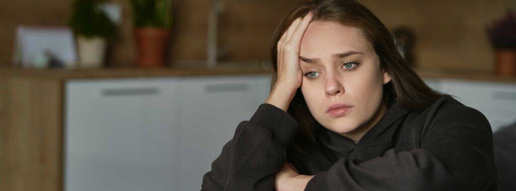 Person experiencing depressive symptoms.