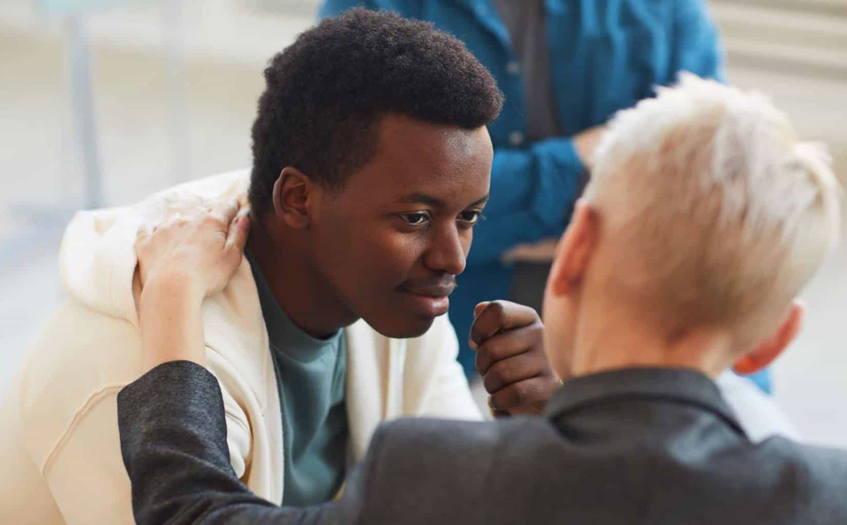 Client receiving therapeutic support during OCD treatment in Madison, WI.