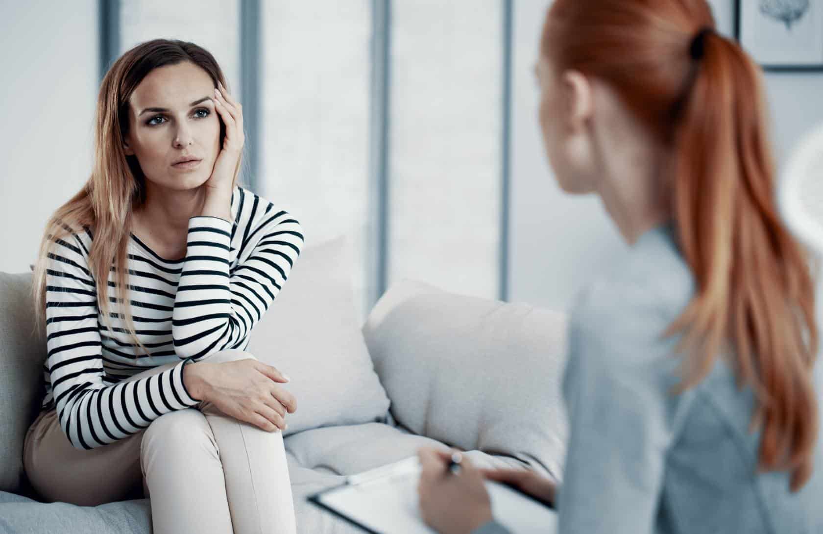 Therapist speaking with a client during borderline personality disorder treatment in Madison, WI.
