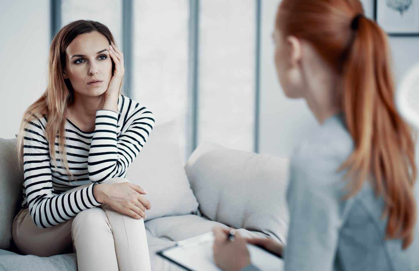Therapist working with a woman during MDMA addiction treatment in Madison, WI.