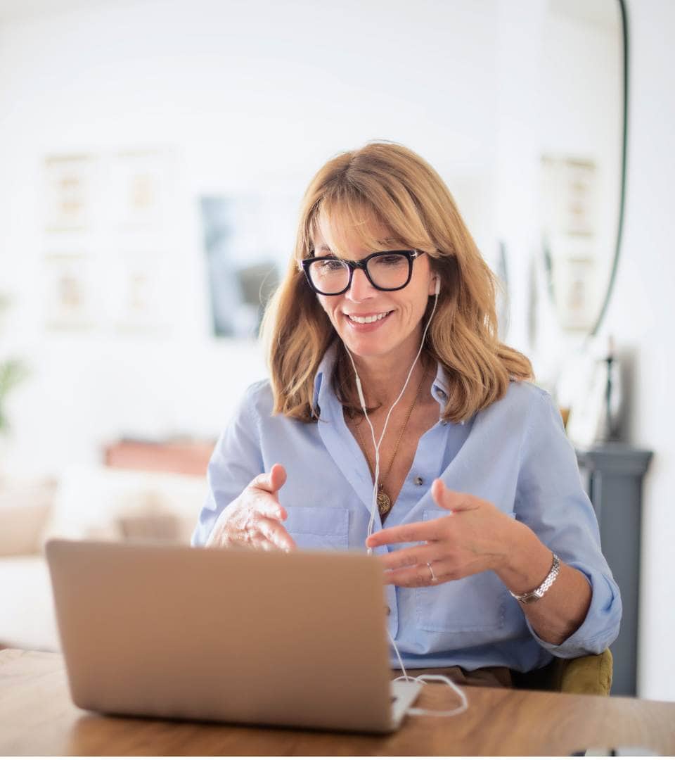 Virtual therapy session for benzodiazepine addiction treatment in Madison, WI.