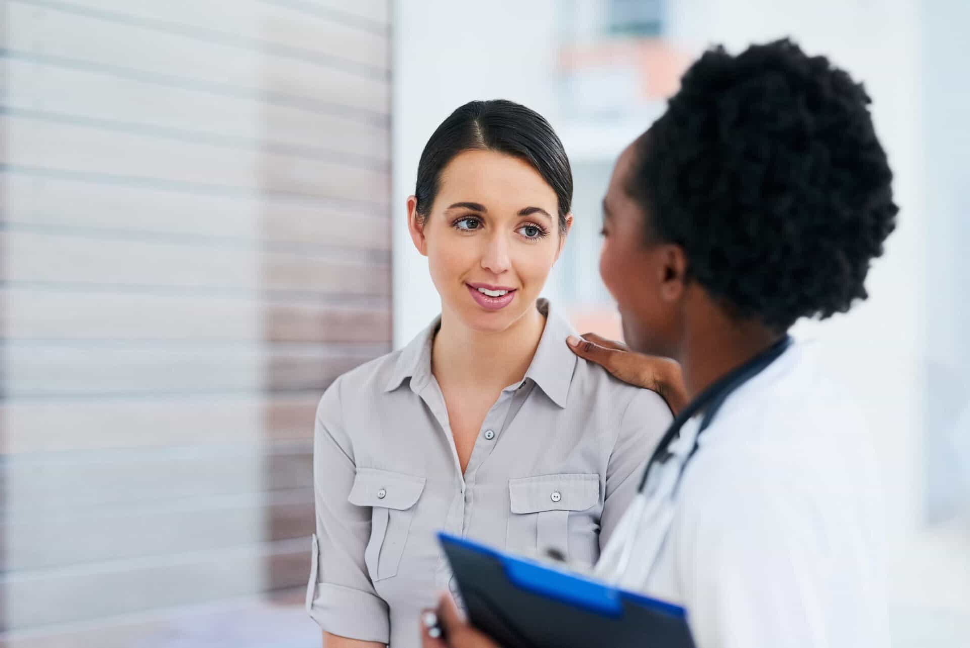 A woman asks her doctor about Hallucinogen Addiction Treatment in Madison, WI.